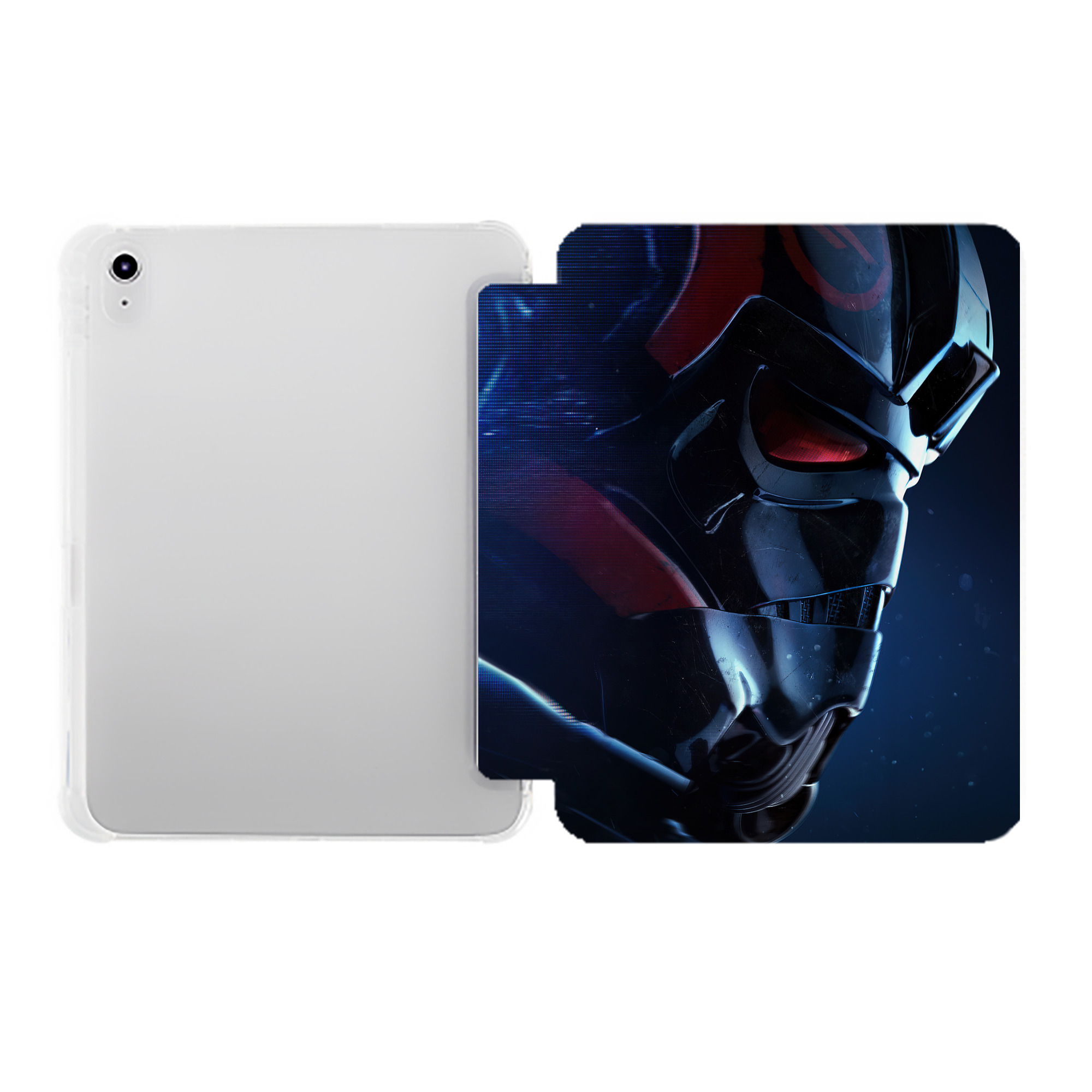 （画像用） スター・ウォーズ Star Wars IPad ケース ペン収納付き 三つ折りスタンド PUレザー×シリコン 対応機種9.5/10.5/10.9インチ